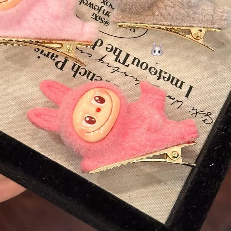 

Labubu Hair Clips Lying Posture Hair Clips Kawaii Side Bangs Duckbill Hair Clips Cartoon Hair Accessories Girl Children Gift
