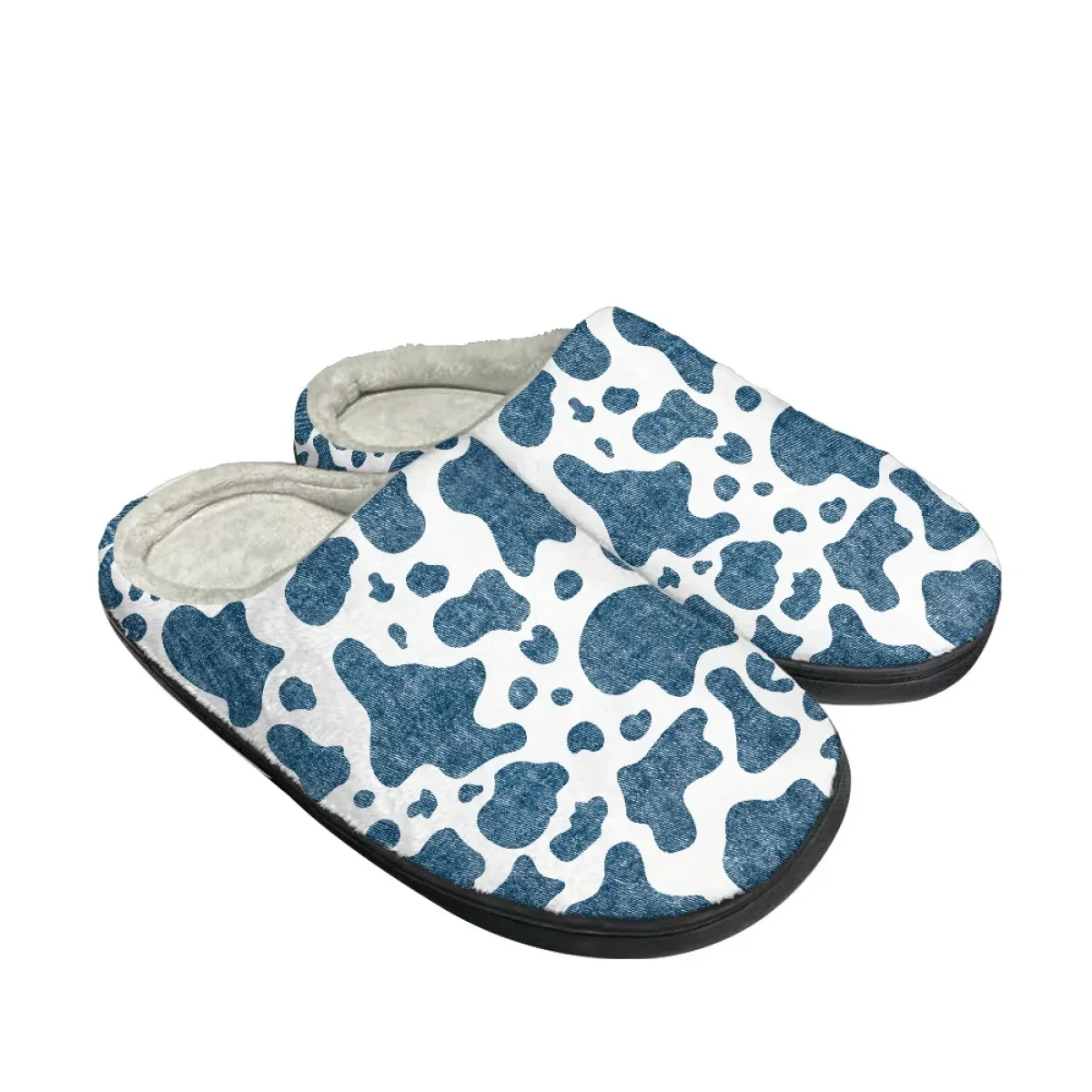 Pantoufles en coton à motif de lait pour femmes, chaussures chaudes et confortables, appartements décontractés, toboggans pour la maison, chambre à coucher, couple, automne, hiver