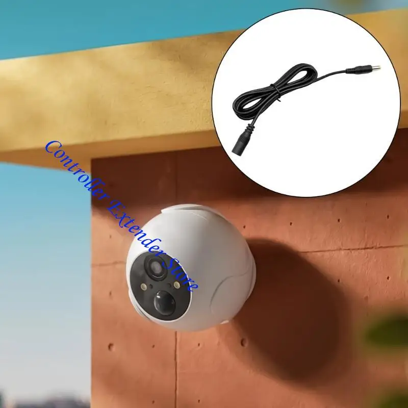 N84B 150 سم تمديد امتداد تمديد الطاقة لكاميرات الأمان LED شرائط DC5.5MM × 2.1 مم أنثى إلى كابل التمديد الذكور