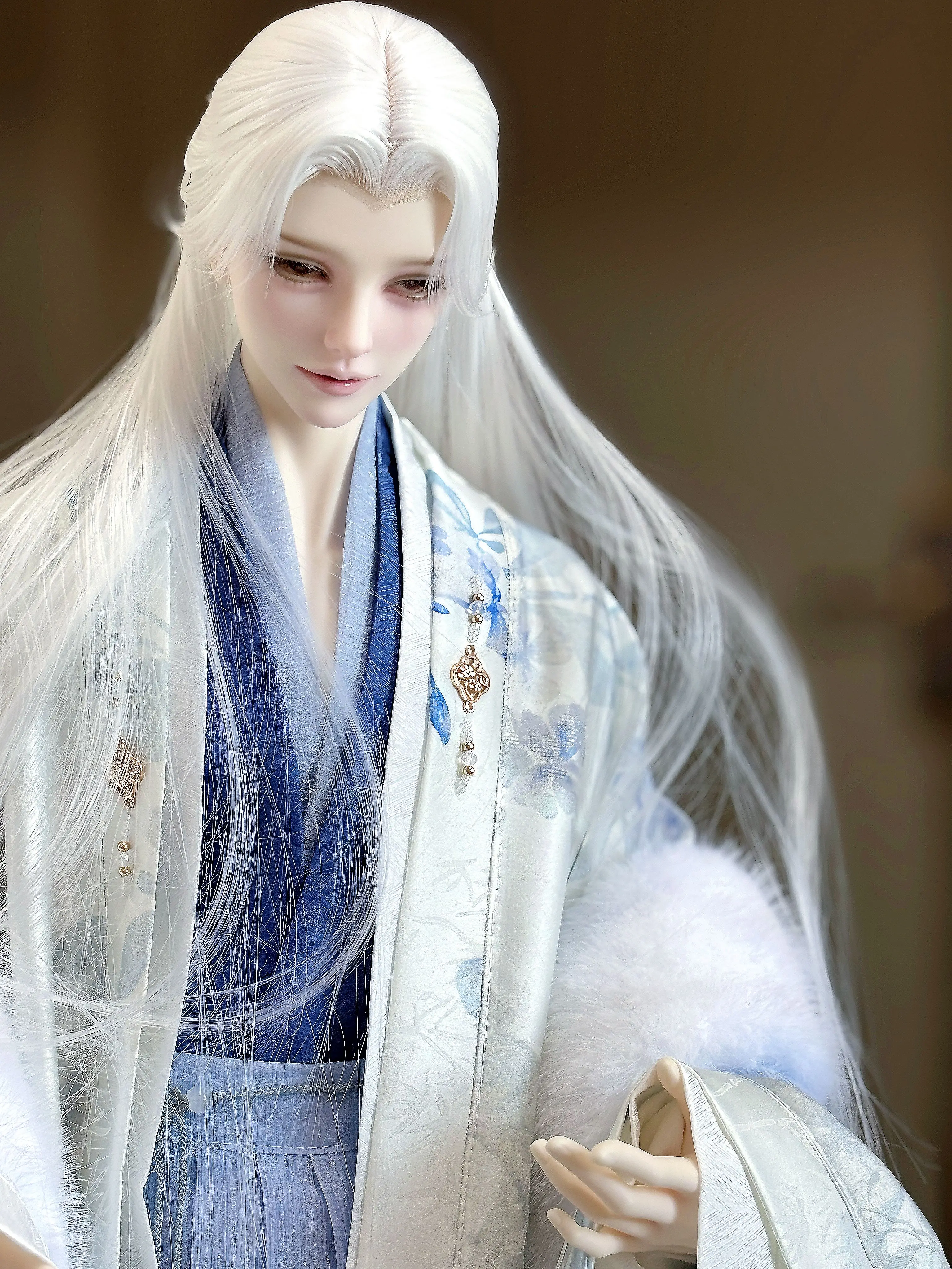 1/4 Strong Body 1/3 BJD Ancient Costume Clothes Robe Hanfu Warrior Outfit For MSD SD13 SSDF ID75 Uncle Doll Accessories A1630
