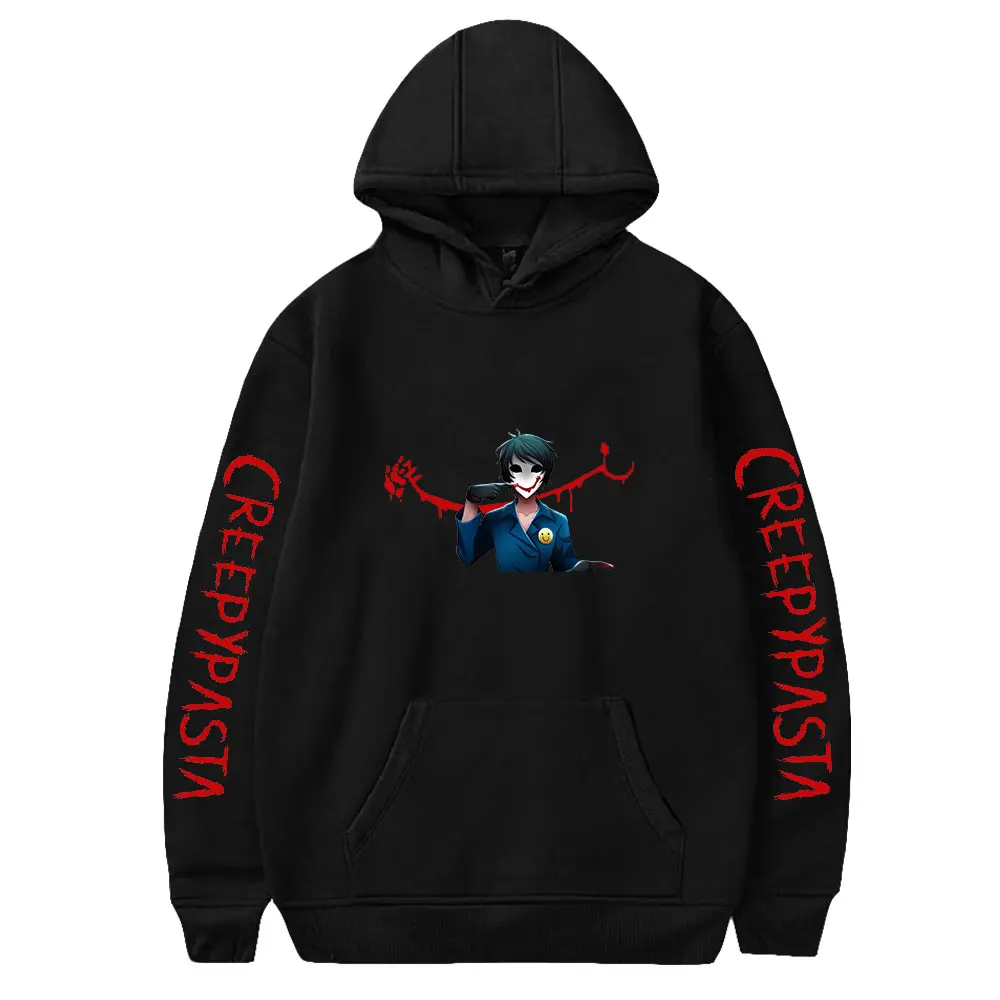 

creepypasta merch ticci toby meninos/meninas moletom com capuz unisex manga longa das mulheres dos homens com capuz roupas