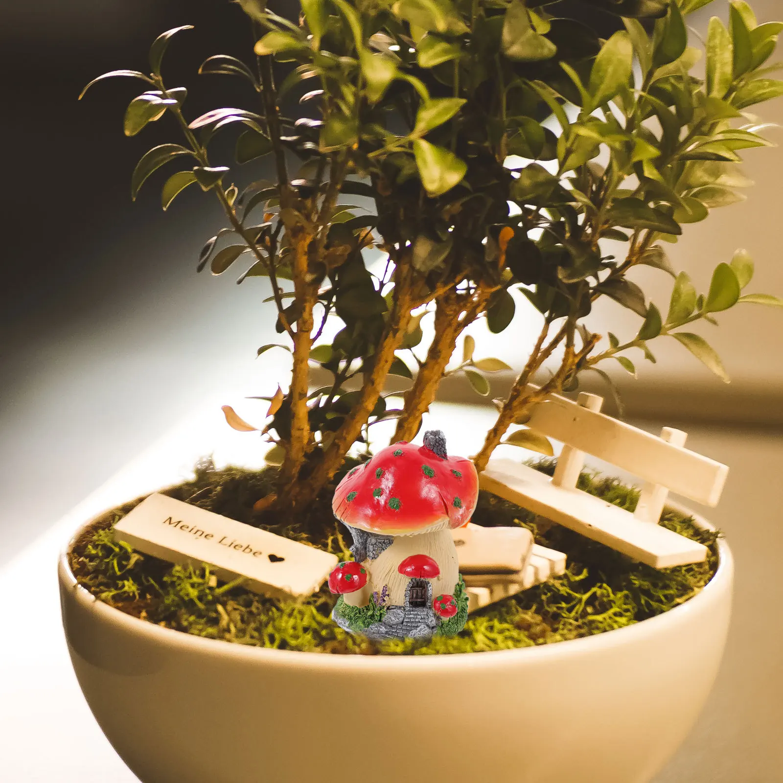 

Landscape Decor Mushrooms Garden Decorations Ornament Miniature Bonsai Tiny Ground