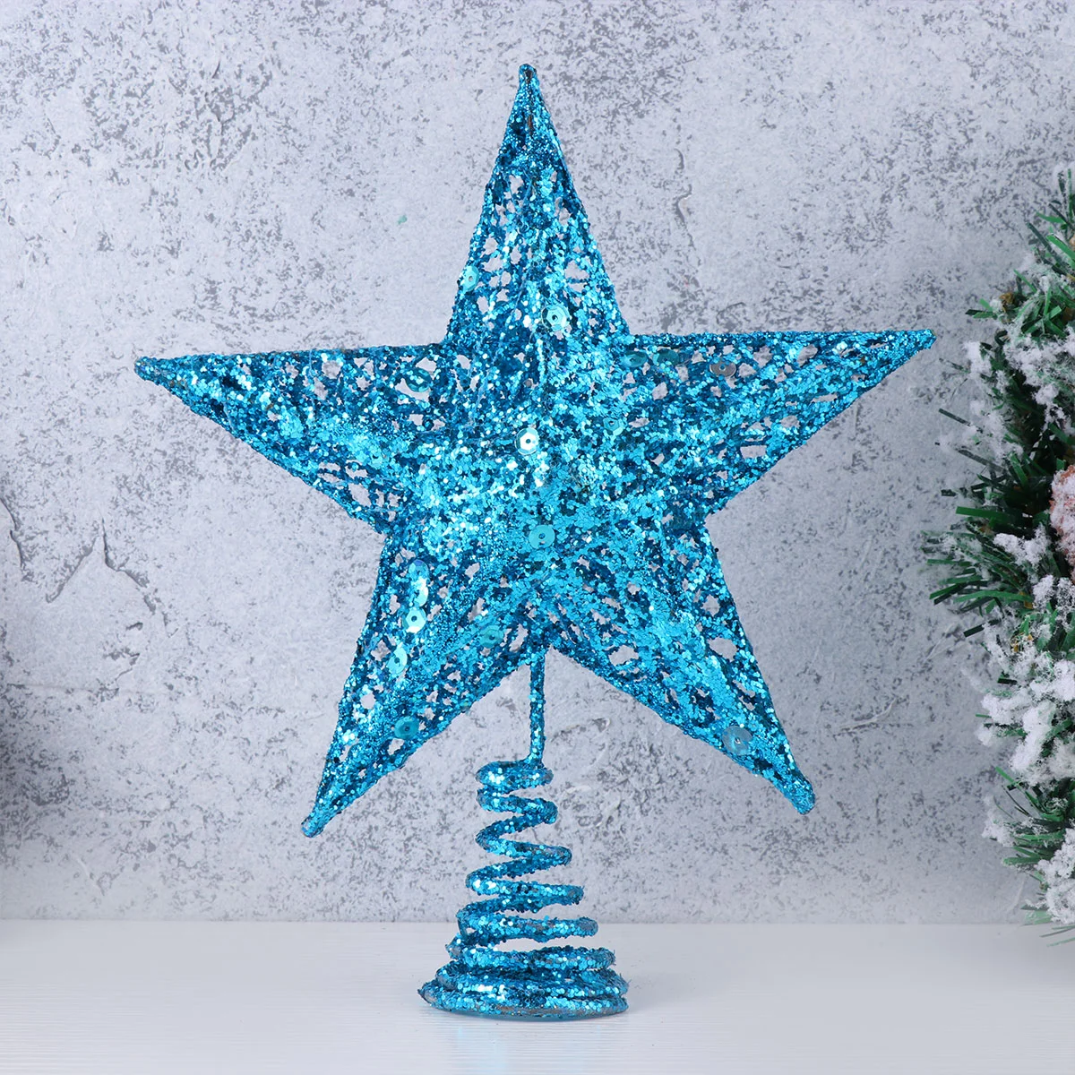 

25 Cm Christmas Ornaments Star Topper Tree Celebrity Lively Festive Atmosphere Decoration