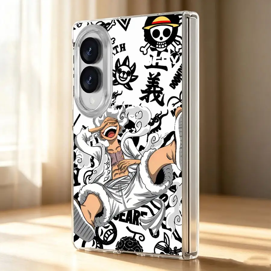 One Pieces Zoro Luffy Cool Transparent Soft Phone Cover Case for Samsung Galaxy Z Fold 8 ZFold8