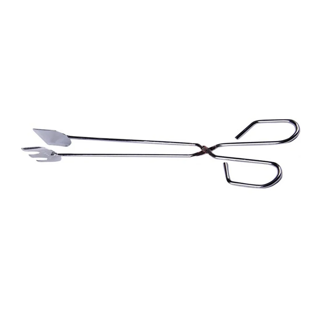 

36 CM Stainless Steel Food Tongs Cooking Barbecue Silicone Kitchen for Clip BBQ