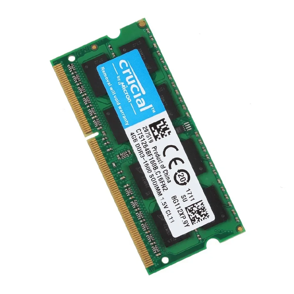 หน่วยความจำแล็ปท็อปที่สำคัญ DDR3L DDR3แรม8/16GB 1333MHz 1600MHz 1866MHz SODIMM PC-10600โน้ตบุ๊ค12800 14900 1.5V 1.35V