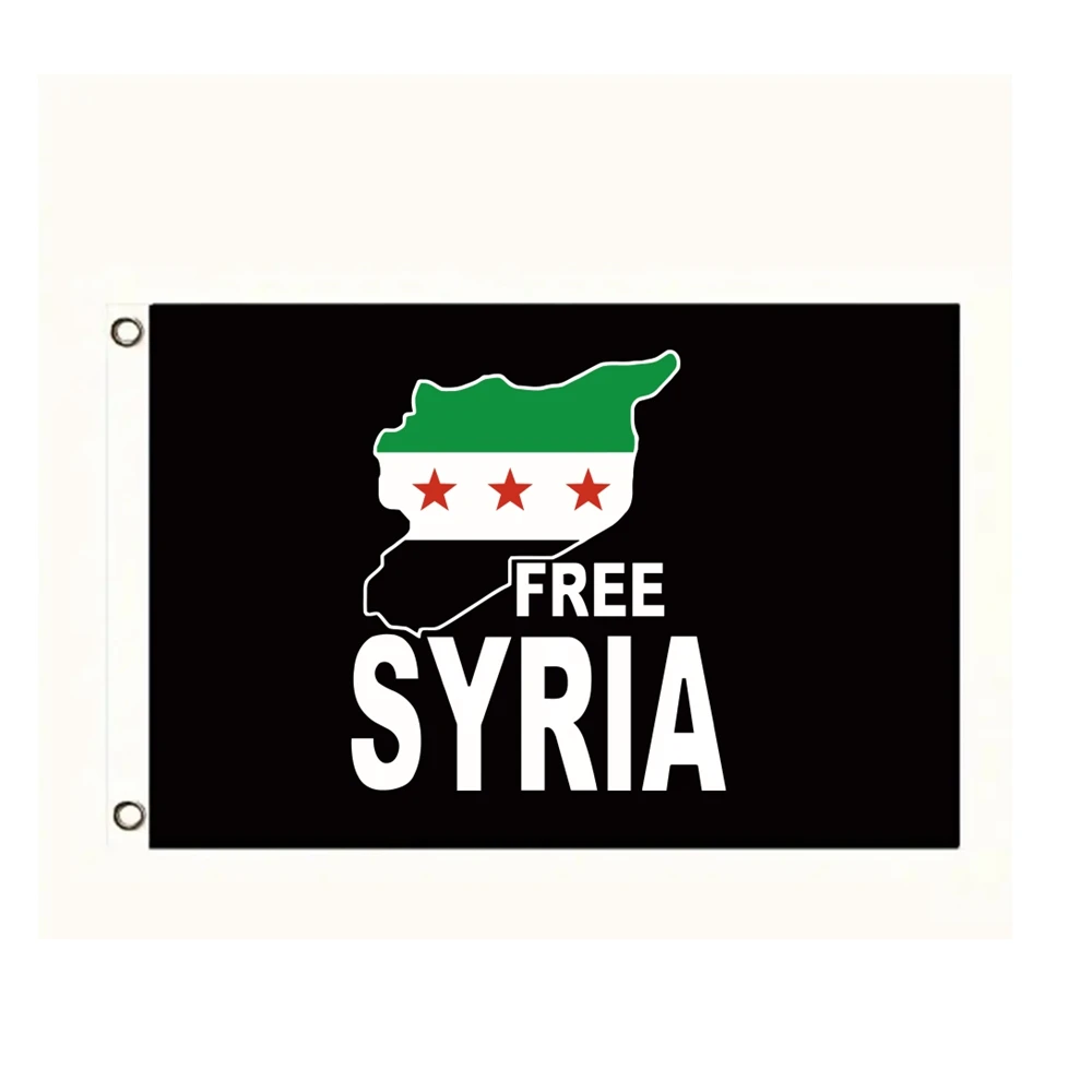 Free Syria Flag Old Syrian SYRIA FLAG Outdoor Decor Hanging Polyester 90X150CM