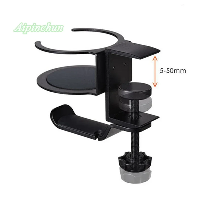 Aluminium Legierung Kopfhörer Halter Headset Halterung Aufhänger Metall Wand Clamp Haken Drehbare Kopfhörer Stehen Desktop Montieren