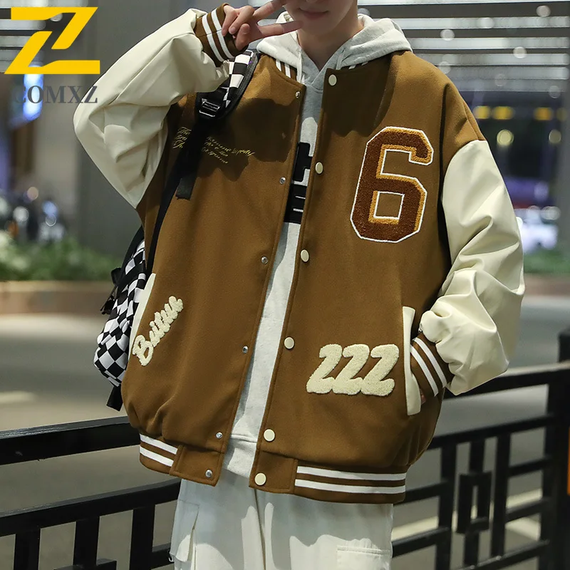 COMXZ 2025 Autumn New Baseball Jacket Lightw Luxurious Outdoor Adventure Lightweight Coat Trendy Daily Style Versatile Outerwear