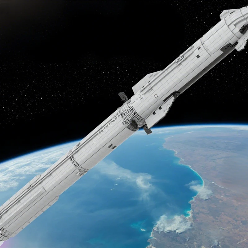 3603 قطعة MOC SpaceX المركبة الفضائية والسوبر الثقيلة زحل V مقياس الفضاء اللبنات هدية الكريسماس لعبة لتطوير الصبر