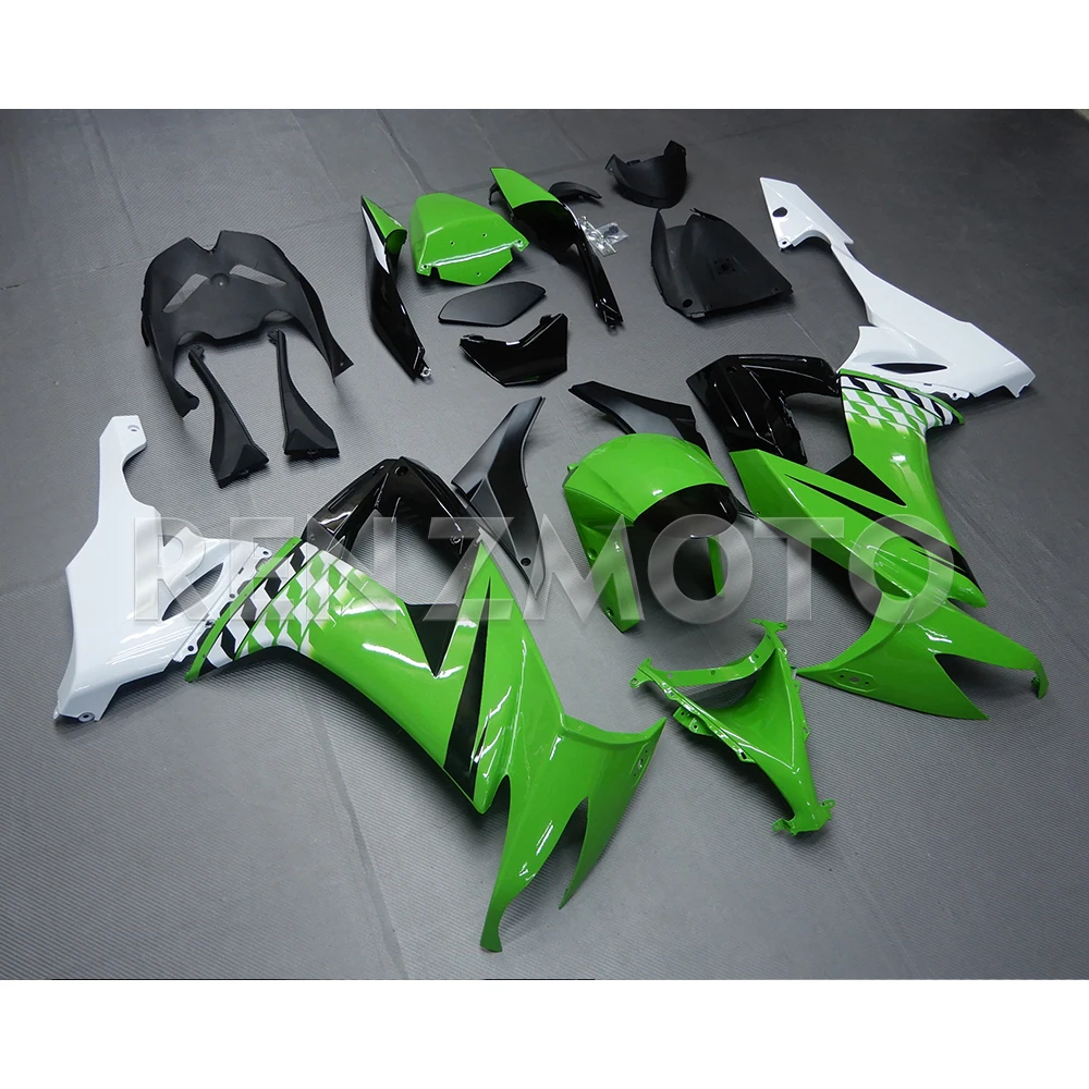 اكسسوارات الدراجات النارية Fairings قالب حقن رسمت ABS البلاستيك هيكل السيارة أطقم لكاواساكي ZX-10R نينجا 2008-2010 K1008-101a