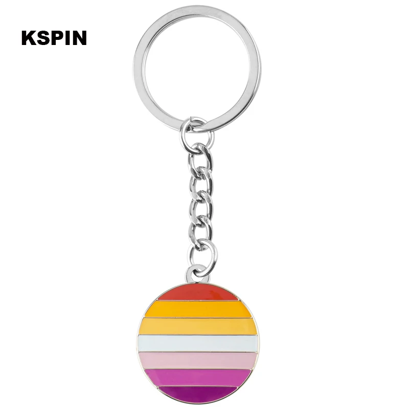 Sun Set Lesbian Key Chain Syria Bird Key RING  Keychain Bag Pendant Key Chain Holder Key Car Trinket Keyring For Men Women Gift