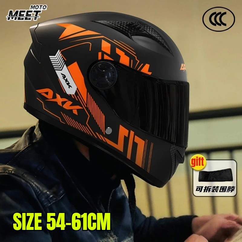 Motorcycle Helmet Professional Off-road Motorbike Helmets Dual Lens Interior Visor Safety Adult Four Seasons Helmet 헬멧반모