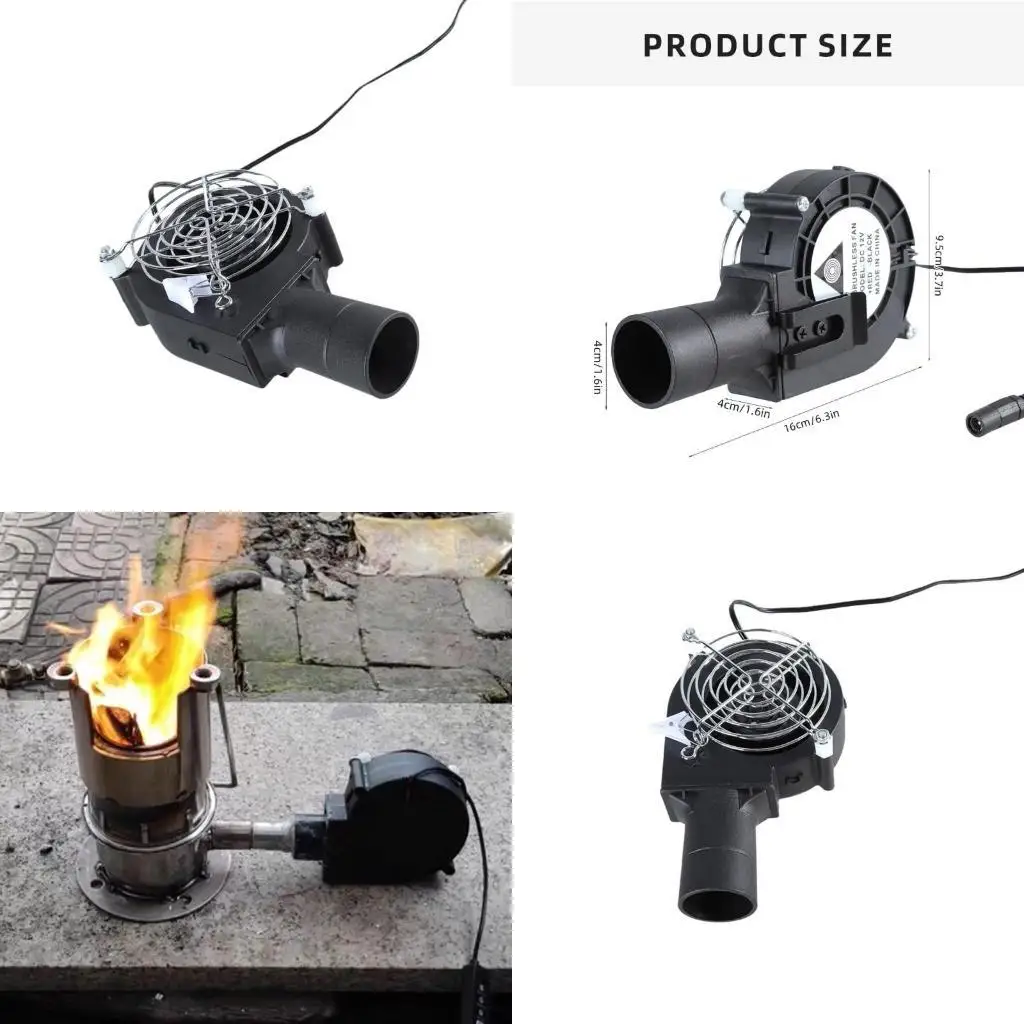 

R9UF Air Blower Fan Outdoor Blower Fan 9733 BBQ Fan 4800RPM Double Balls Bearing Fan