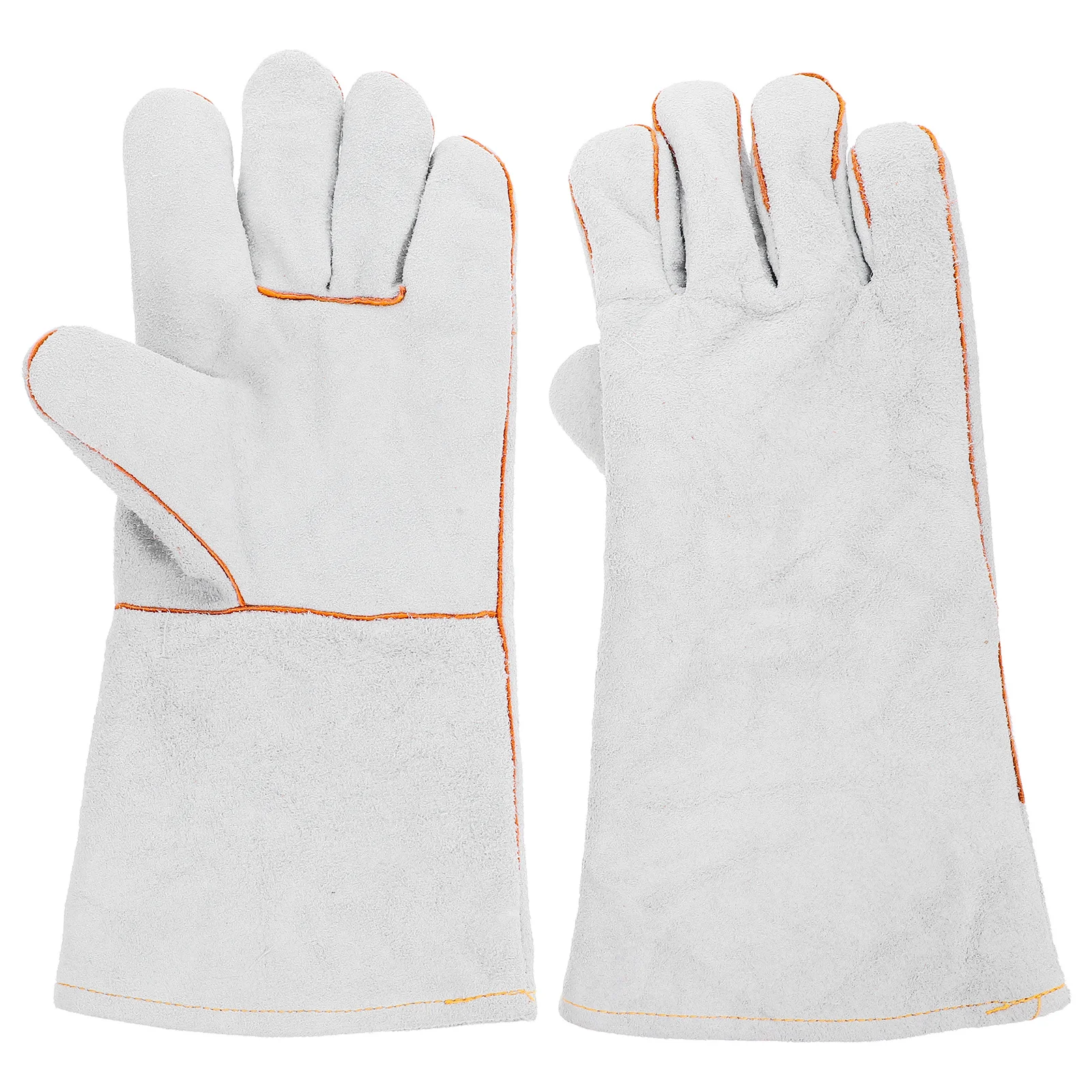 

1Pair Mens Welding Gloves Heavy Duty Cowhide Heat Proof for Welding Soldering Outdoor Work Tasks Gloves