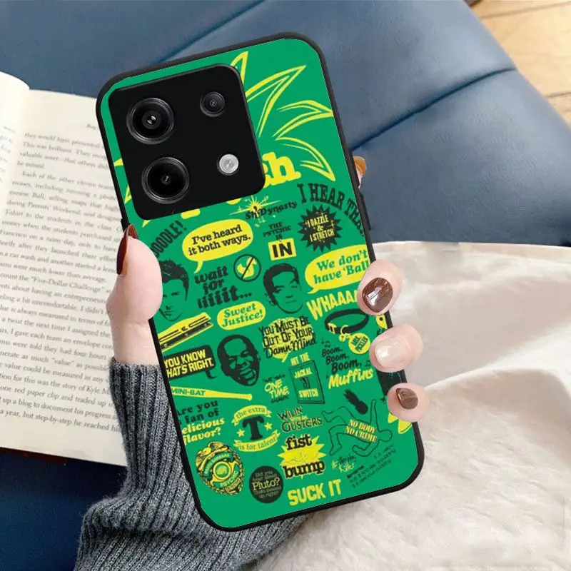 Phone Cover For Xiaomi Redmi Note13pro note12pro 5G 11pro note10pro 9pro 8pro 9s 9T 8T K40 12C 10C 9C Case psych green pineapple