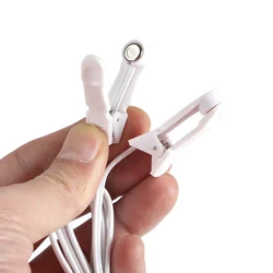 2.5mm Ear Clips Connection Cables Conductive Standard Pin Muscle Stimulator Digital Therapy For Tens Unit Tool Machine