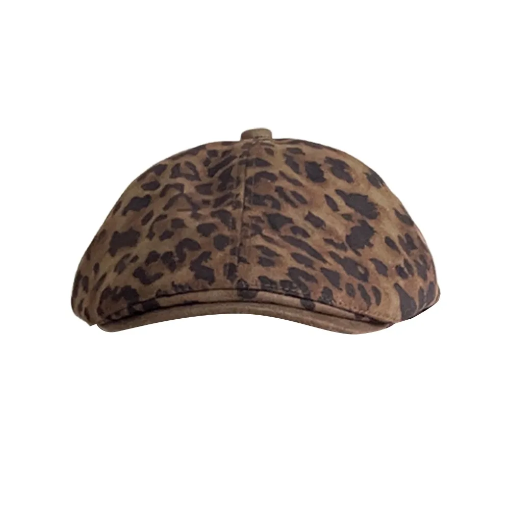 

Милые милые береты, шляпа в стиле ретро, регулируемые береты художника, кепка художника с леопардовым принтом для женщин и девочек