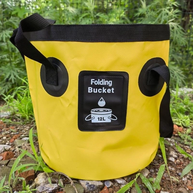 دلو صغير قابل للطي دلاء مياه قابلة للطي حقيبة تخزين المياه المحمولة دلو صيد للسفر والتنزه وقوارب الصيد