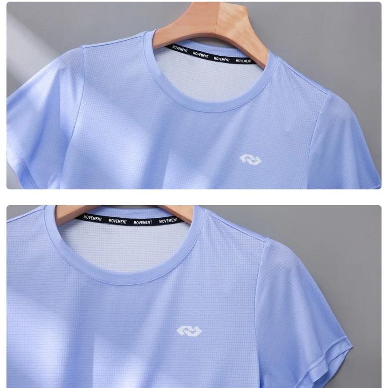 DRUR Compression Shirt Women Summer Lightweight Quick Dry Short Sleeve Running Top Gym Sportswear Breathable Fitness Clothing image 5