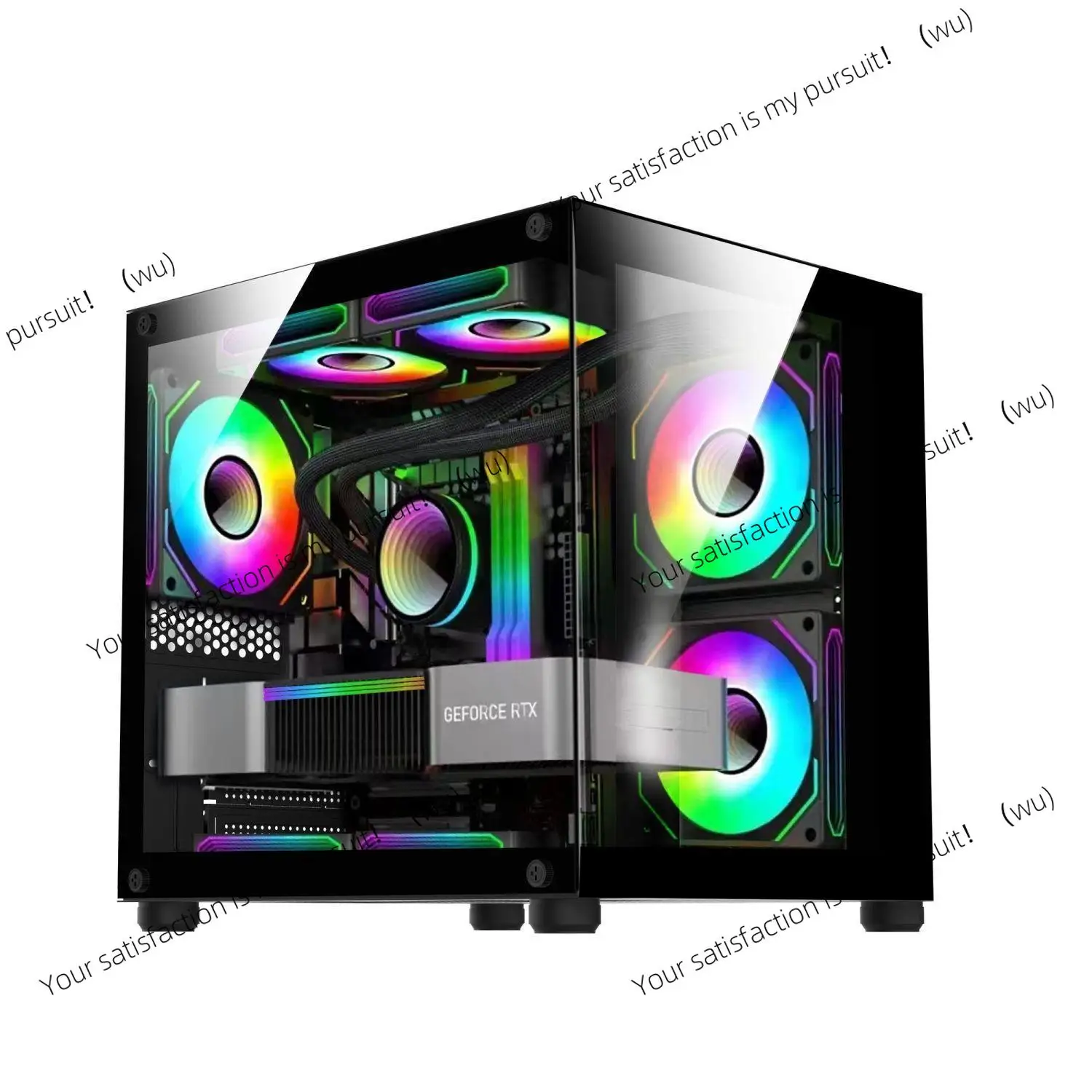 Sea view room chassis without columns Mini MINI chassis Internet cafe e-sports chassis acrylic