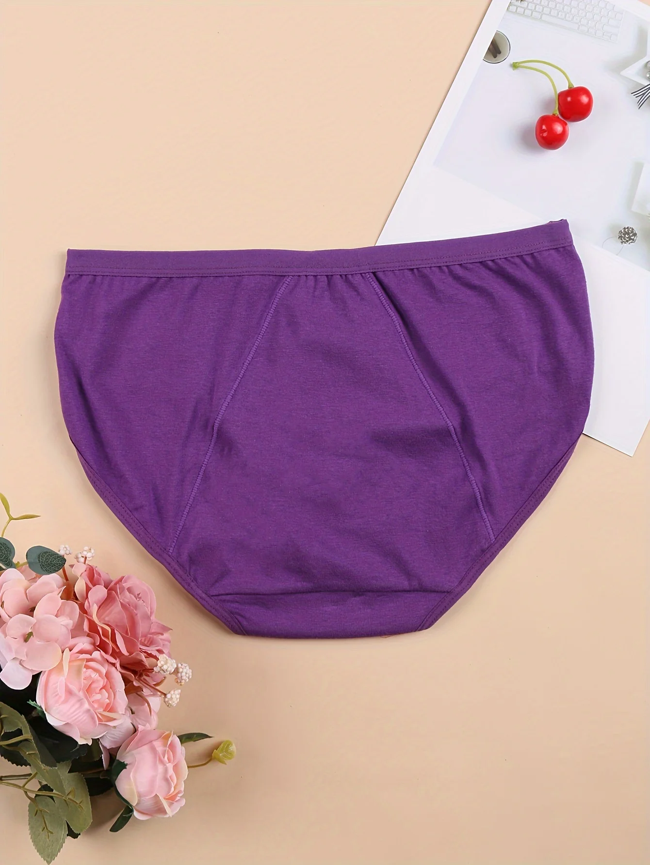 2 PCs Menstrual Period Panties, Comfy & Breathable Full-Coverange Anti-Leak Panties, Women\'s Lingerie & Underwear