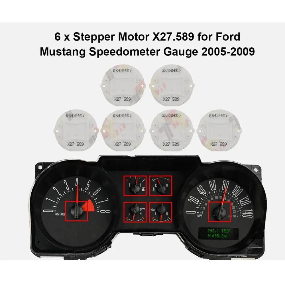 6PCS Stepper Motor Switec X27 589 for Ford Mustang Gauge Cluster