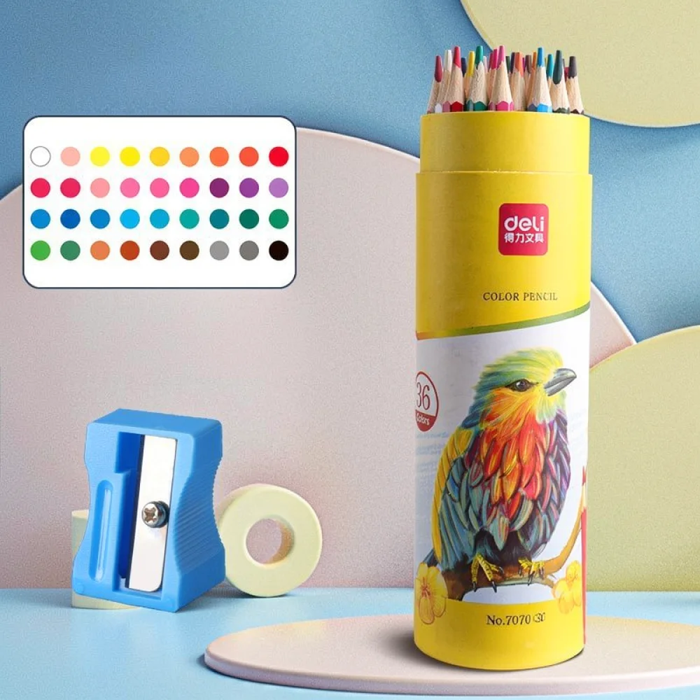 Drawing Art Colored Pencils For For Deli Set Oil Based Hexagonal Wooden Pens Sketching Painting Supplies For Student Beginners