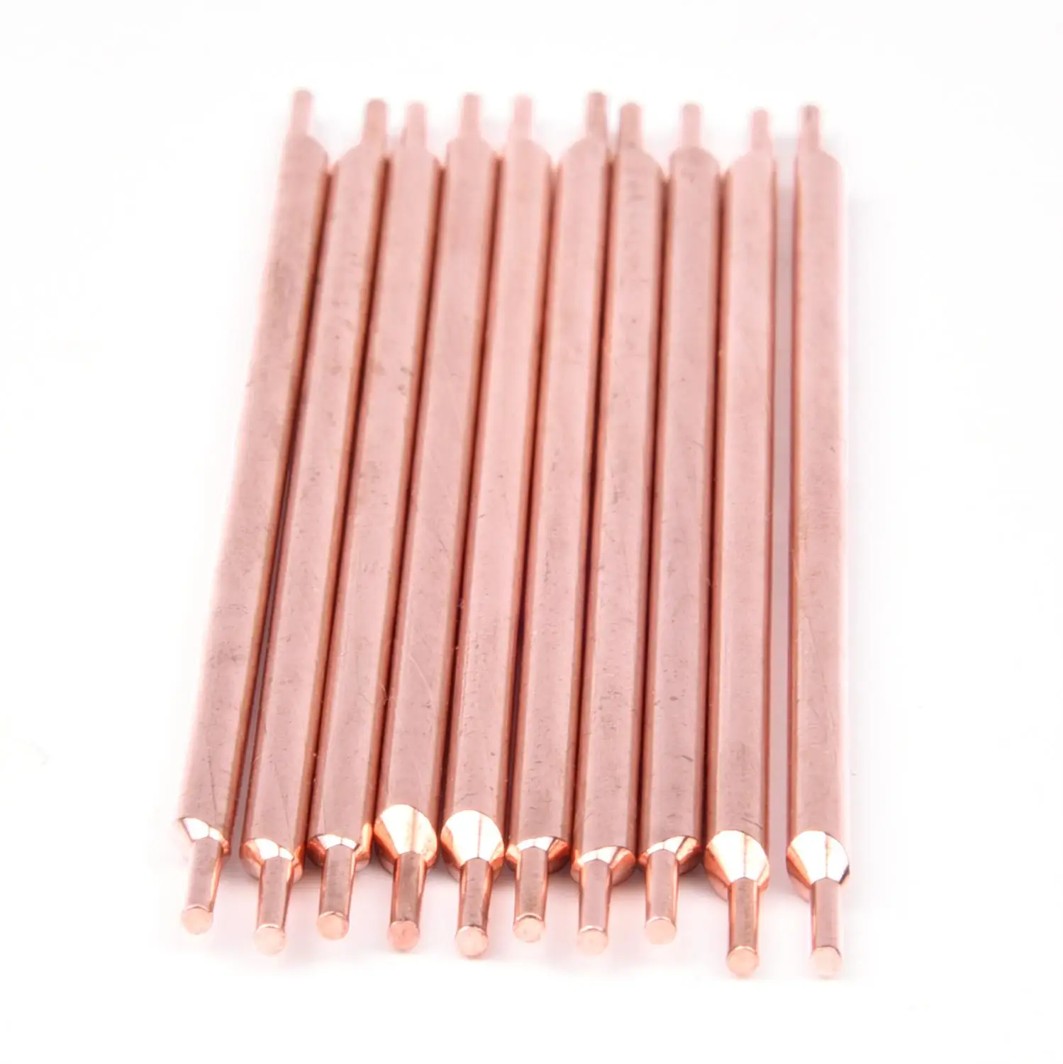 Dual Head Spot Welding Pin 1.5*3*100mm Alumina Copper Electrode Tip Feet Needle Lithium Battery Welding Machine Accessories