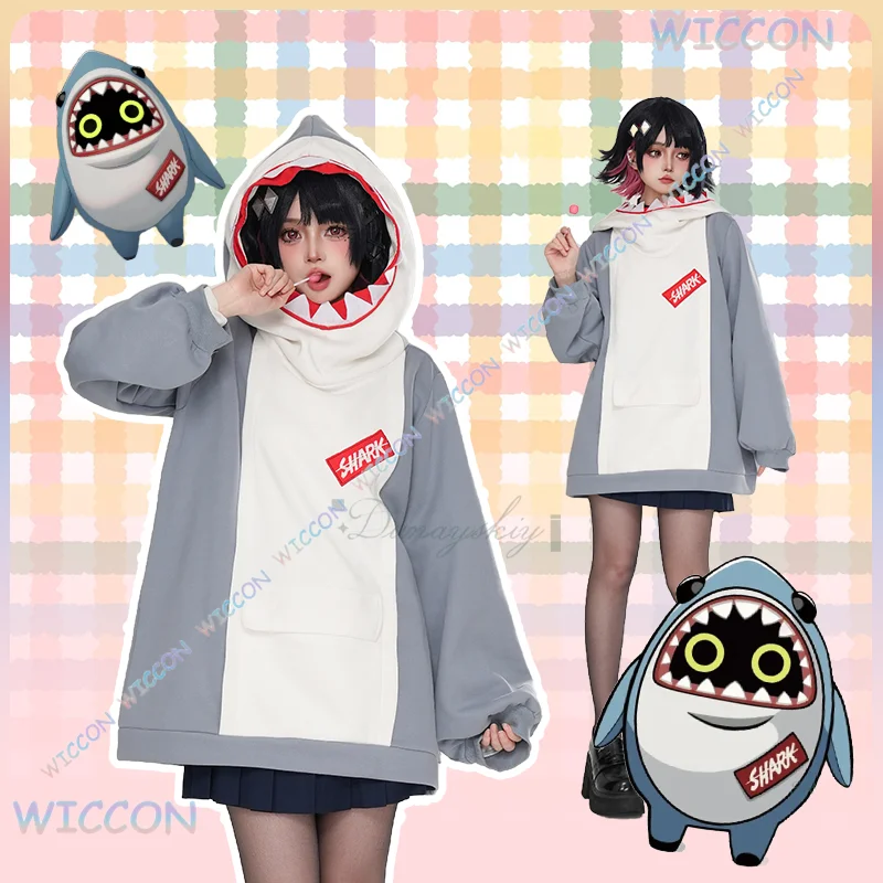 

Amanda/Game Zenless Zone Zero Coat Толстовка с капюшоном Ellen Joe Shark Cute Style Косплей Костюм Топ Хэллоуин Вечеринка Comic Con Play Ролевой сгусток