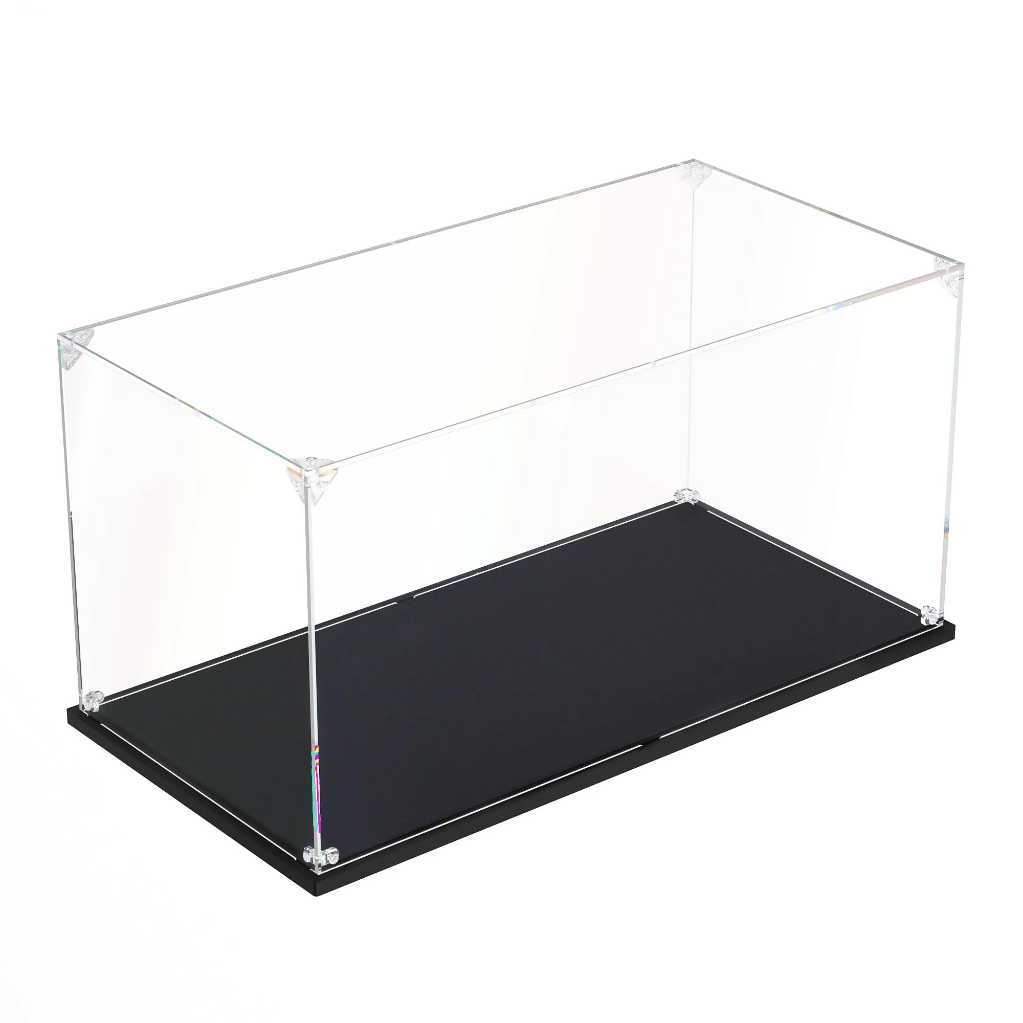 1 Uds. Caja de presentación acrílica transparente de alta definición, caja de polvo para exhibición de ensamblaje de colección de modelos, caja de organización de almacenamiento para el hogar