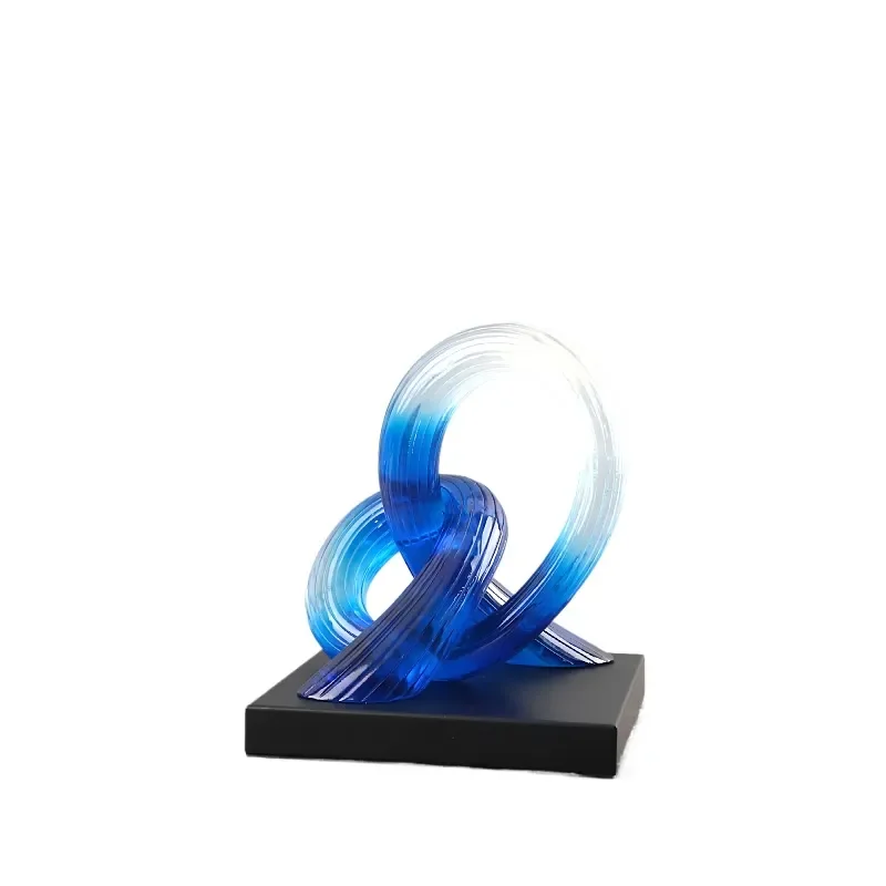 Modern Minimalist Abstract Resin Art Decorative Ornament for Living Room TV Cabinet Home Decoration Prosperity Statue