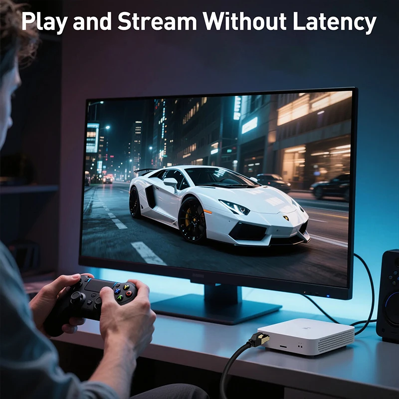 ZoeRax Cat8 كابل إيثرنت 0.3-30 متر 40 جيجابت في الثانية 2000 ميجا هرتز RJ45 CAT8 شبكة النايلون مضفر الإنترنت Lan الحبل لأجهزة الكمبيوتر المحمول PS 5/4 راوتر #5