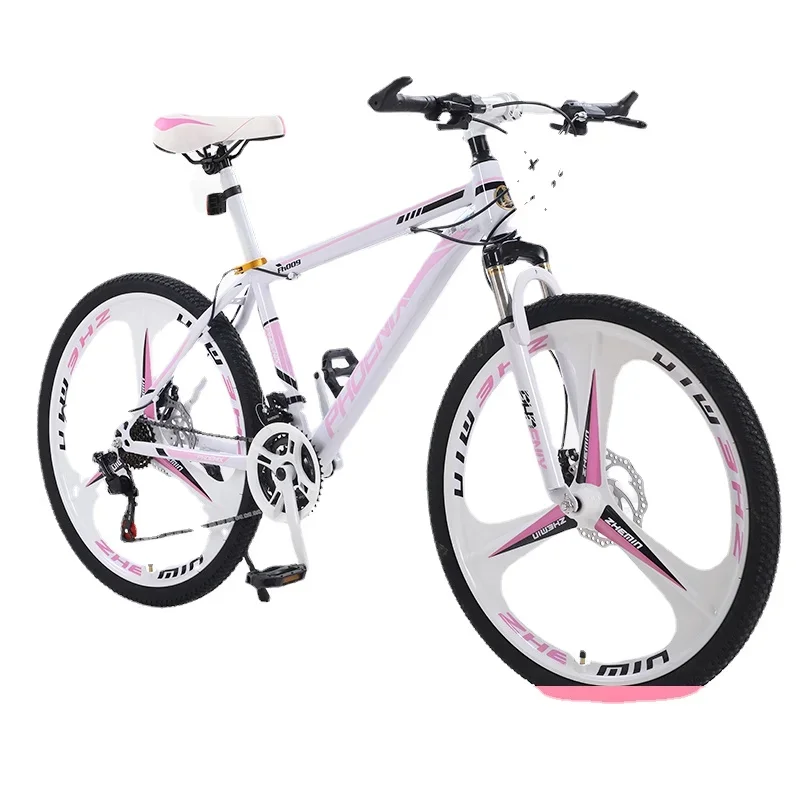 

YY Adult off-Road Variable Speed 24-Inch 30-Speed White Powder Lightweight Racing Female 24-Inch 24-Speed