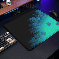 40x45cm Keyboard Mat Small Size Geometric Mouse Pad Hexagon Gamer Cushion Honeycomb Mice Mat Rubber Desk Pad Art Design Desk Rug