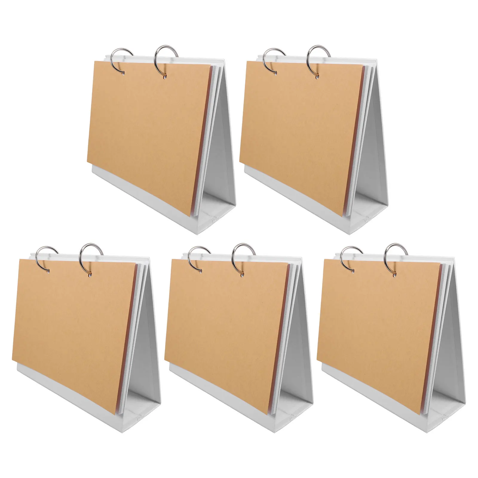 

5 комплектов многоразового использования, настольный календарь с отрывными листами, пустая страница, бумажный настольный планировщик, металлическое кольцо, переплет, органайзер для офисного декора