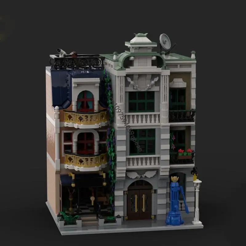 

NEW 4054PCS MOC European Medieval Street View Classicist Tenement House model DIY creative ideas Child Toys Birthday Gift Blocks