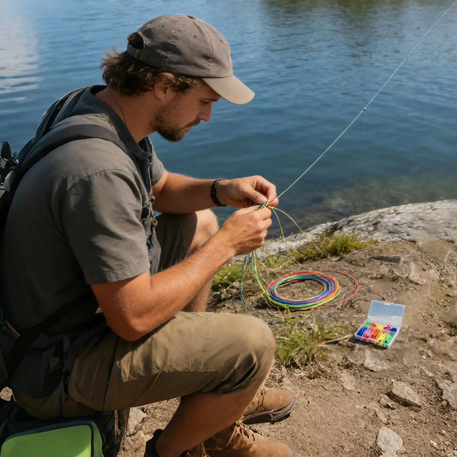 

Набор для карповой рыбалки: термоусадочная трубка, портативный стабильный коннектор с коробкой для хранения, для отдыха на природе, на озере, в неглубоких водоемах