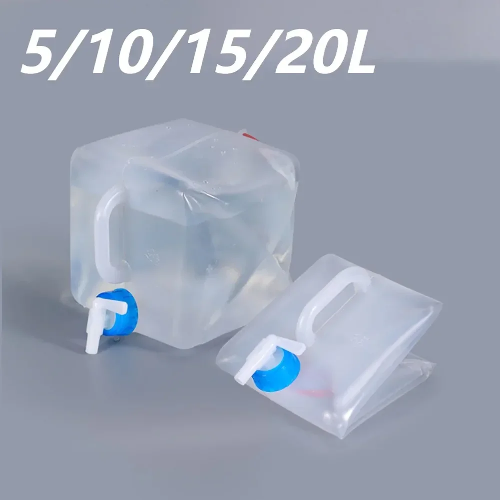 5/10/20L Outdoor Camping Travel Folding Bucket Camper Tourism Large Water Storage Container Foldable Water Bags Water Canister