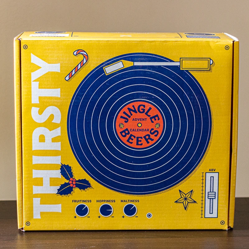 Customization.Wholesale Cardboard Countdown Wine Packaging Box Christmas Beer Advent Calendars Boxes