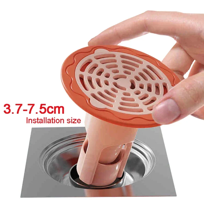 HOFloor-Filtre de Vidange de Bassin à Noyau de Rebond Pop-Up, Attrape-Cheveux, Douche, Passoire d\'Évier, Bouchon de Baignoire