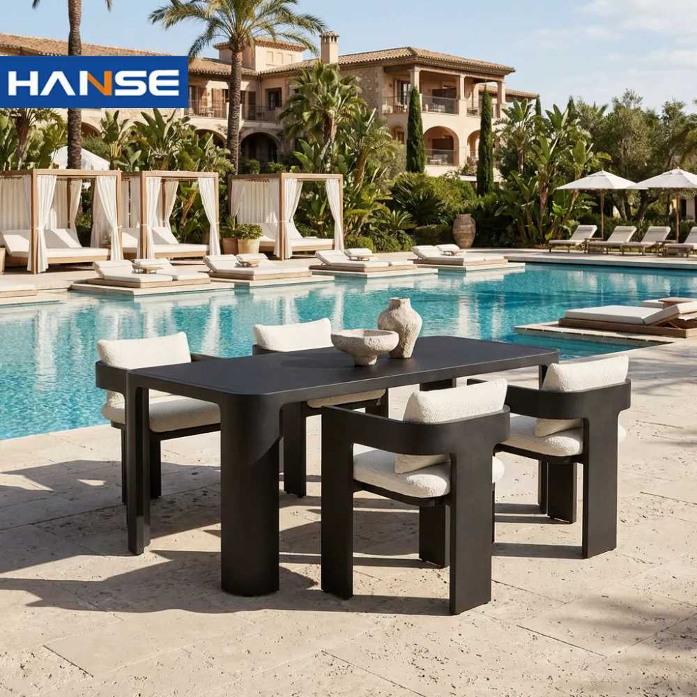 Hot Selling Aluminum Garden Sets Outdoor Balcony Furniture Aluminium Frame Outdoor Courtyard Leisure Table And Chair