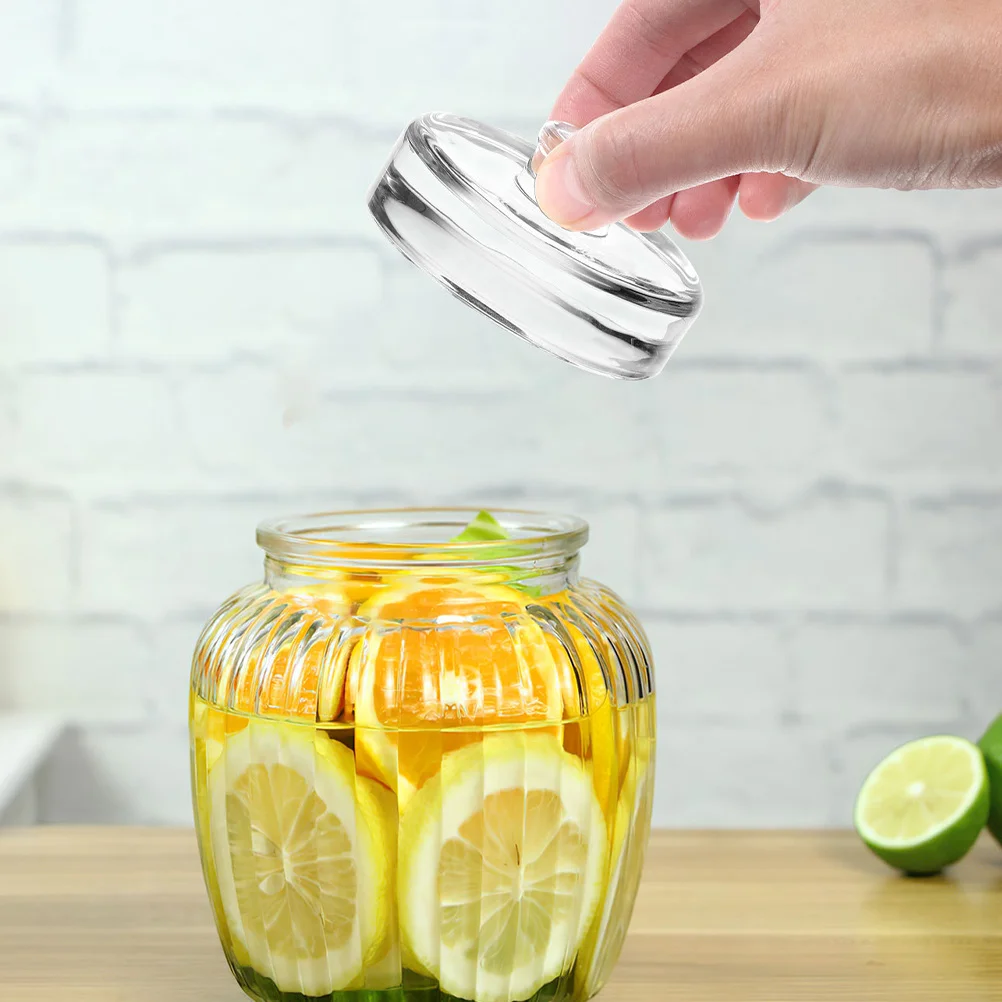 

2Pcs Glass Fermentation Weights Wide Mouth Jar Heavy Kitchen Jar Weight for Pickling Fermenting Fermenting Weights