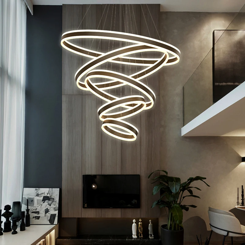 Modern home living room decoration Chandelier Pendant rings Ceiling lamps dining dine room rings indoor lighting hanging light