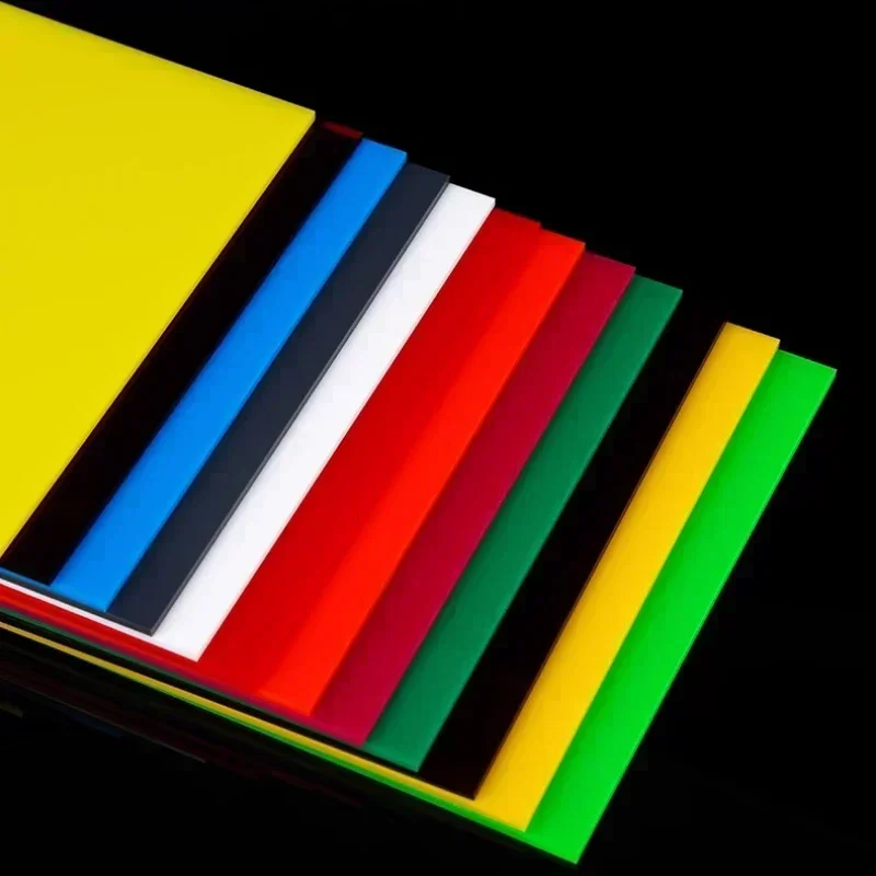 1PC Colorful  Acrylic Sheet PMMA Plastic Plexiglass Tinted Plate for DIY Display Projects Wedding Home Decor  Thickness 2mm 3mm