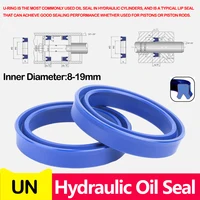 UN,ID 8/9/10/12/14/15/16-19MM, sello hidráulico de eje Radial UN, varilla de pistón de poliuretano, sello de aceite de copa en U de labio único de PU