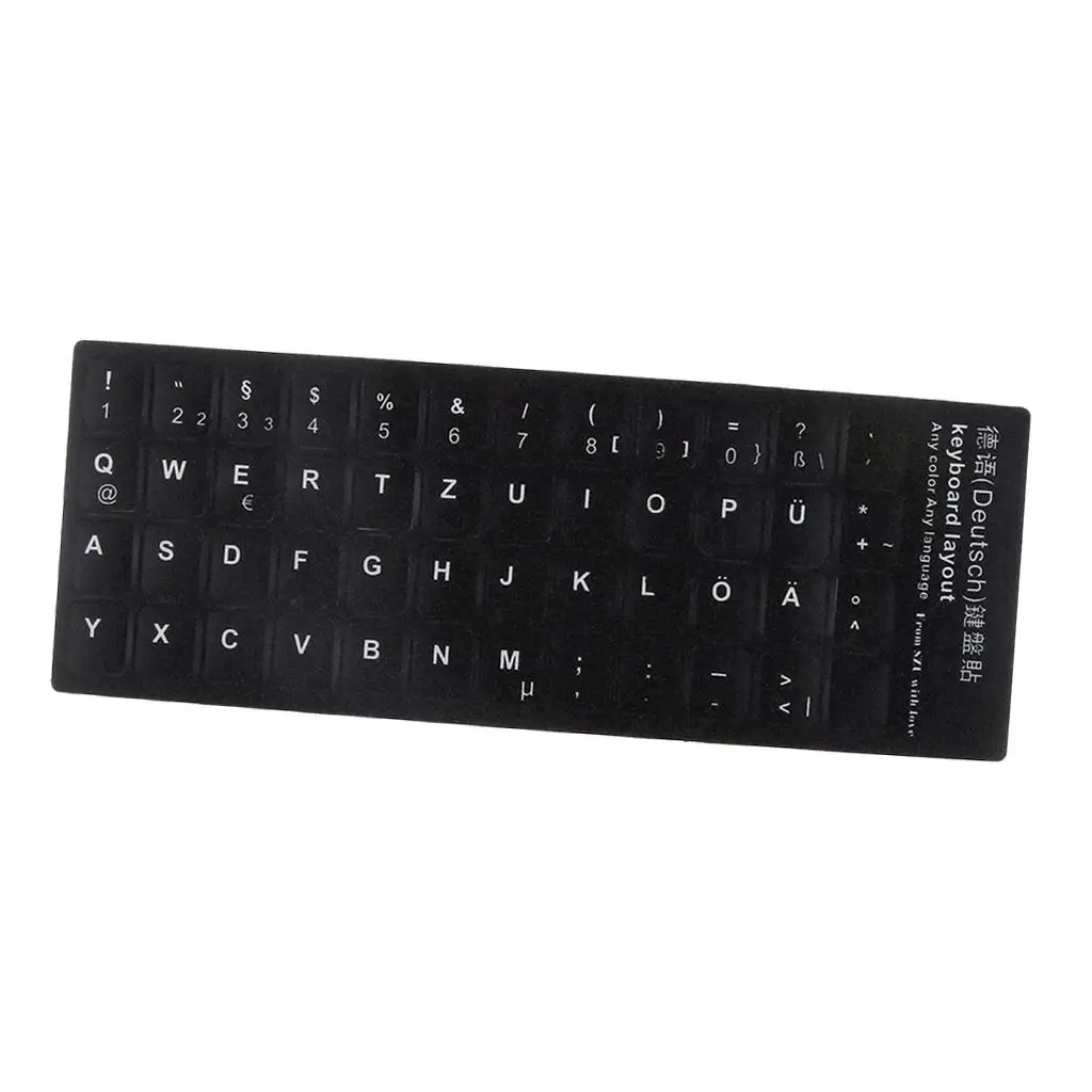German Letters Keyboard Cover Sticker Protection for 10-17 "Laptop