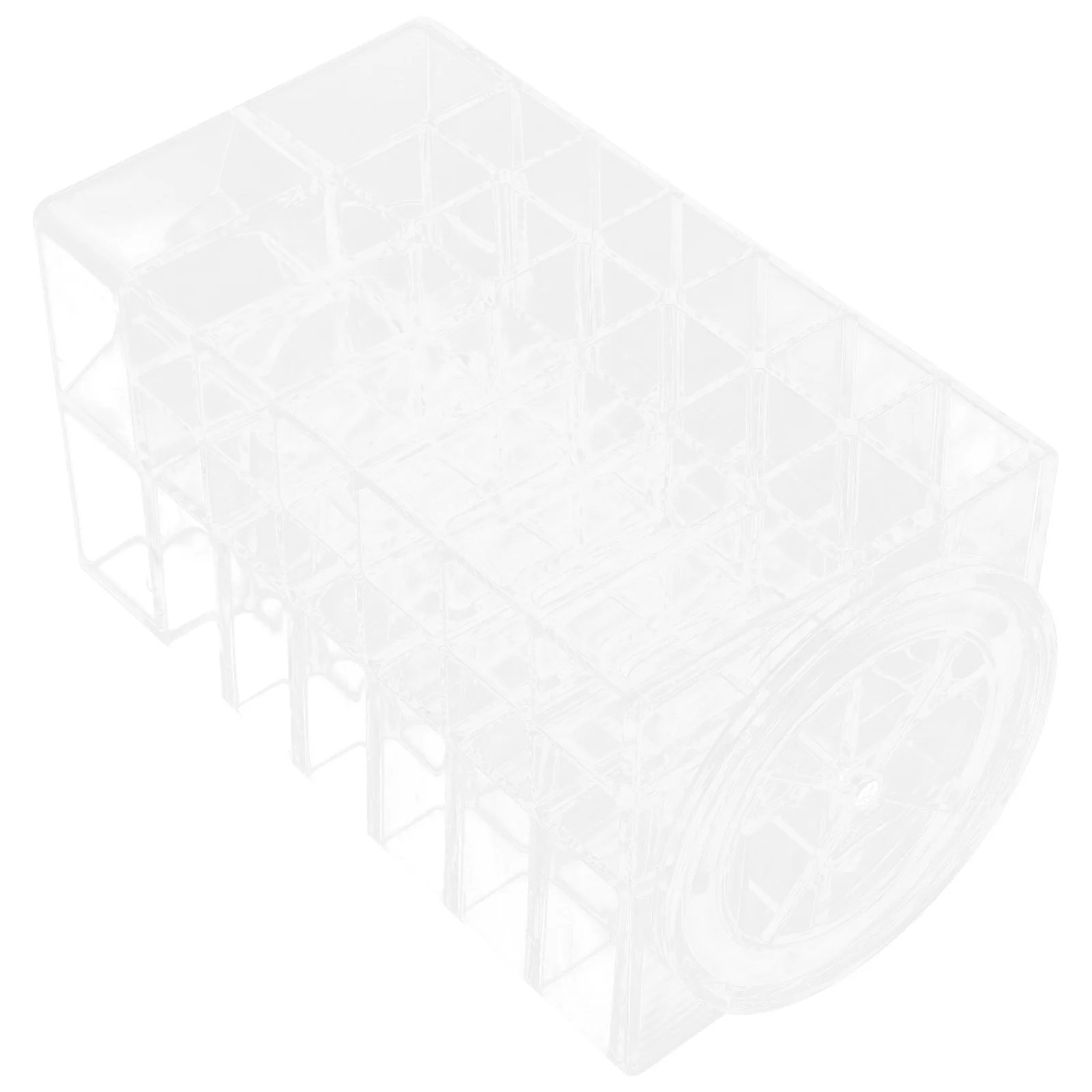 

Transparent Rotating Desktop Lipstick Stand Acrylic Organizer Large Capacity 53 Slots Makeup Holder Lipstick Holder