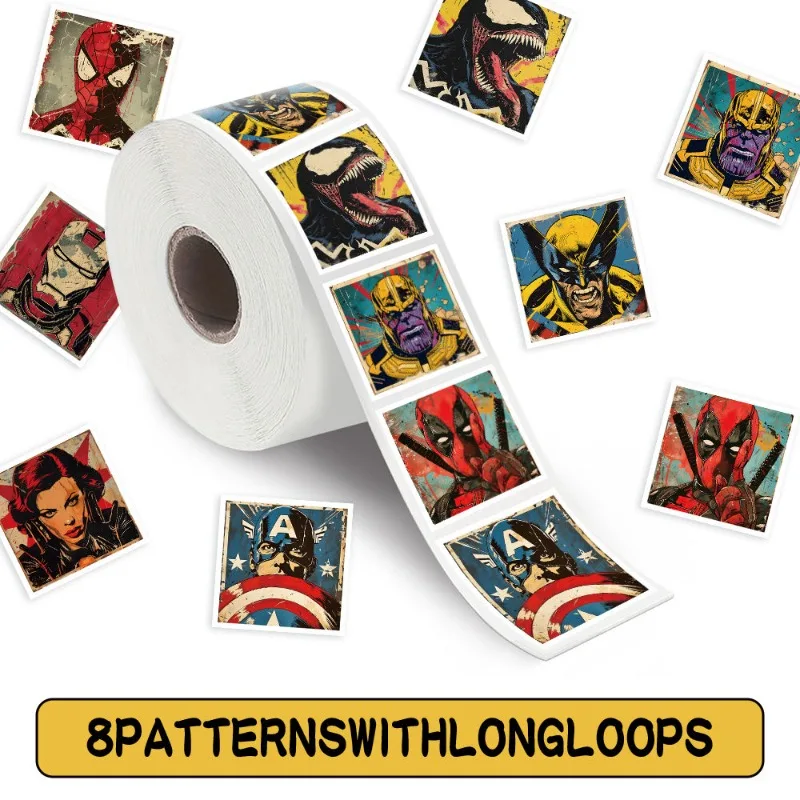 Marvel Wolverine Deadpool Spider-Man Venom peripheral DIY graffiti stickers personalized decorative stickers sealing stickers