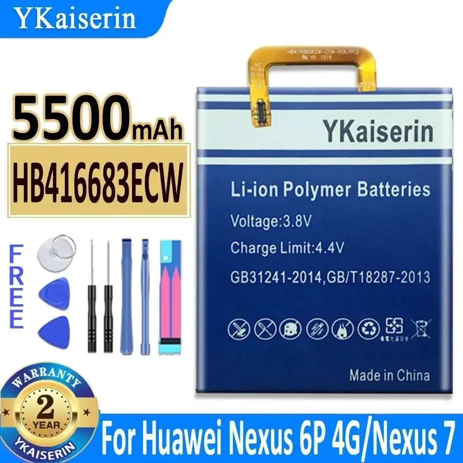 

Экологически чистый аккумулятор мобильного телефона для Huawei Ascend Nexus 6P 4G, Bullhead, Nexus 7,angler, Nex 5500 мАч HB416683ECW